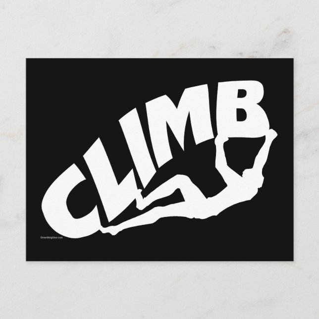 Rock Bouldering Climbing Postcard (Front)