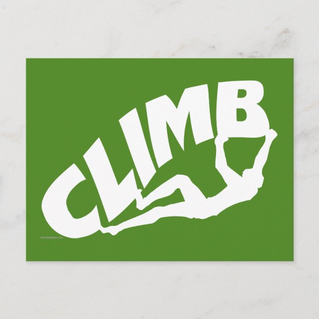 Rock Bouldering Postcard (Front)