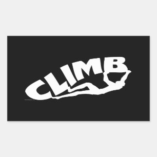 Rock Bouldering Rectangular Sticker
