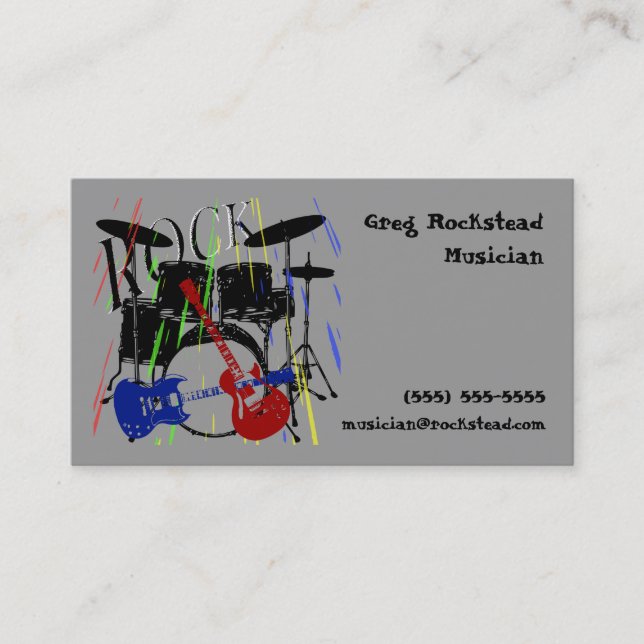Rock Business Card (Front)