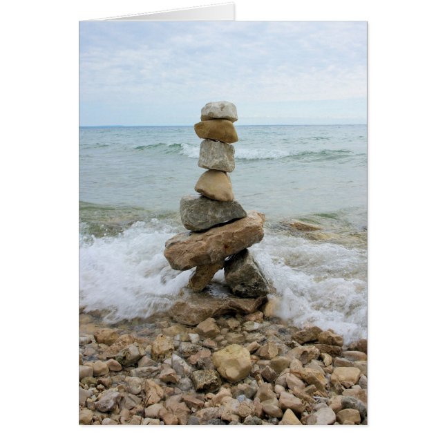 Rock Cairn - Mackinac Island Monument (Front)