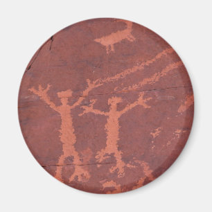 Rock Carvings In Valley Of Fire State Park Magnet
