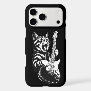 Rock Cat Playing Electric Guitar   Cool Music Love