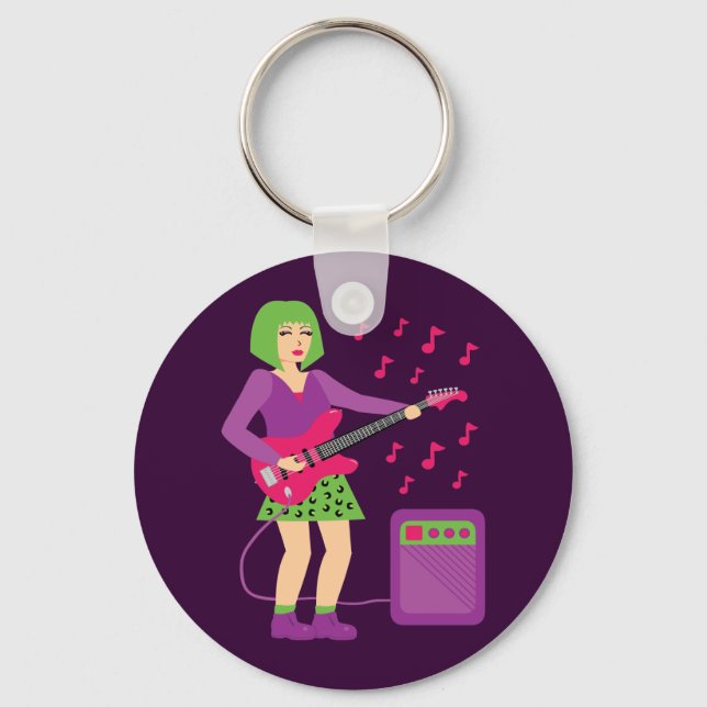 Rock Chick Key Ring (Front)