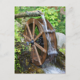 Rock City Water Wheel Postcard