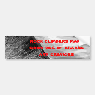 rock climber 6 bumper sticker
