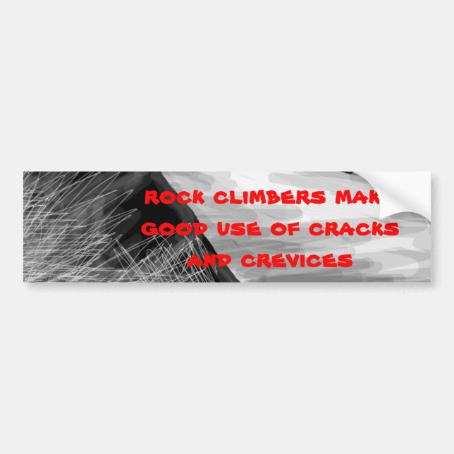 rock climber 6 bumper sticker (Front)