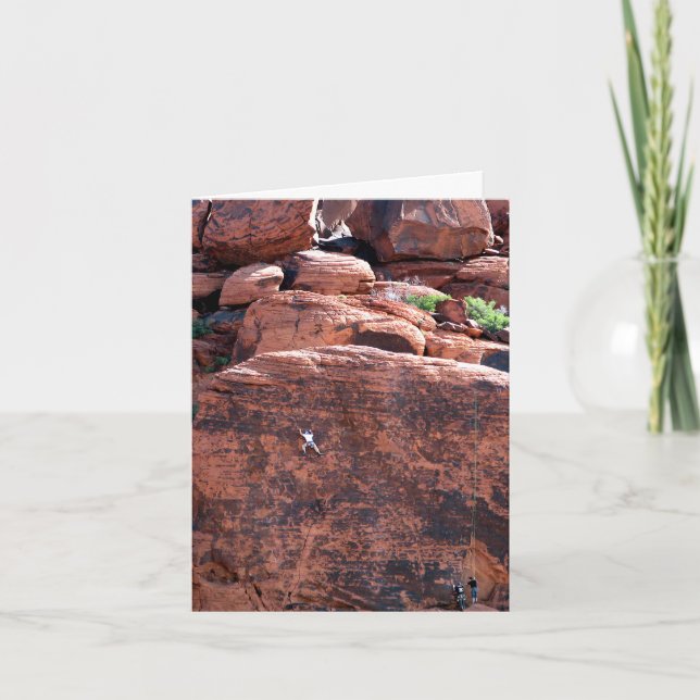 Rock Climber Birthday Card (Front)