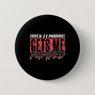 Rock Climber Bouldering Crag Lovers Outdoor Climbi 6 Cm Round Badge