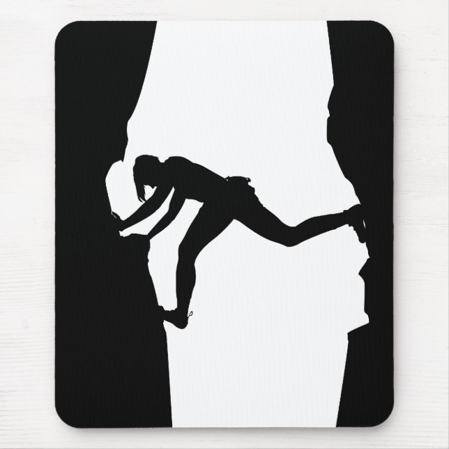 Rock Climber Bouldering Mousepad (Front)