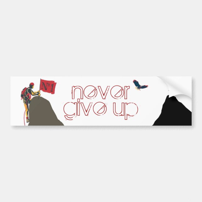 Rock Climber Bumper Sticker (Front)