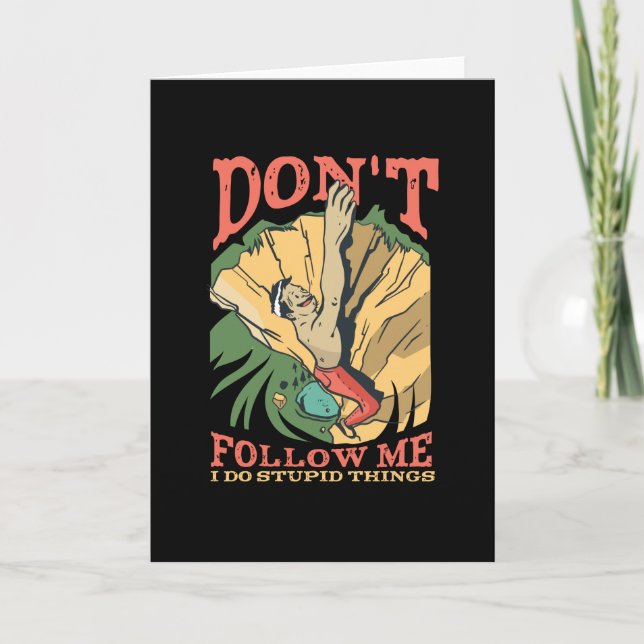 Rock Climber Card (Front)