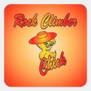 Rock Climber chick #5 Sticker