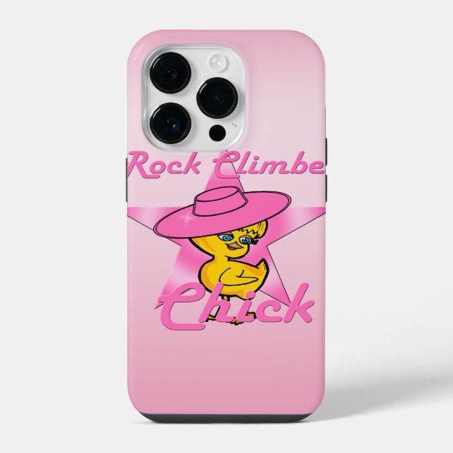 Rock Climber Chick #8 iPhone Case (Back)