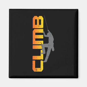 Rock Climber Climb Letters Climbing Bouldering Men Magnet