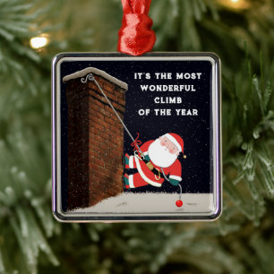 Rock Climber Collectable Metal Ornament