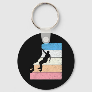 Rock Climber Costume Bouldering Vintage Mountain C Key Ring