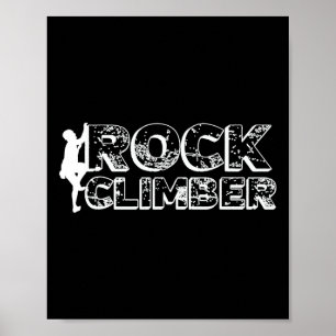 Rock Climber Cute Mount Hiking Gift Poster