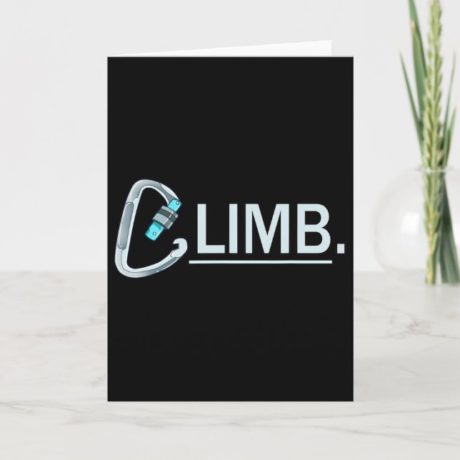 Rock Climber Gift  Card (Front)