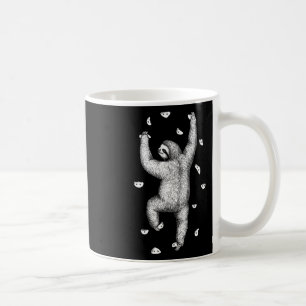 Rock Climber Indoor Wall Climbing Slow Sloth Funny Coffee Mug