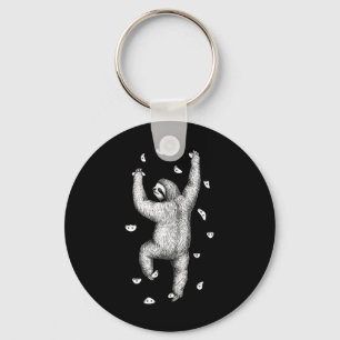 Rock Climber Indoor Wall Climbing Slow Sloth Funny Key Ring