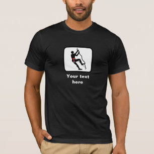 Rock Climber Logo -- Customisable T-Shirt