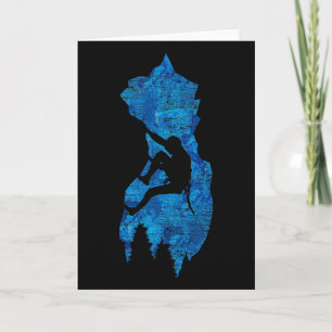 Rock Climber Mountain Sport Climbing  Card