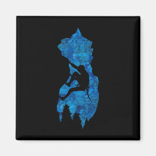 Rock Climber Mountain Sport Climbing Magnet
