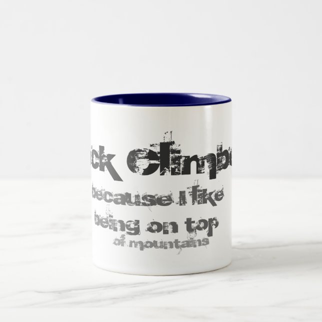 rock climber mug (Center)