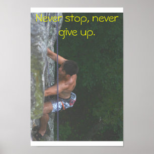 Rock Climber Poster