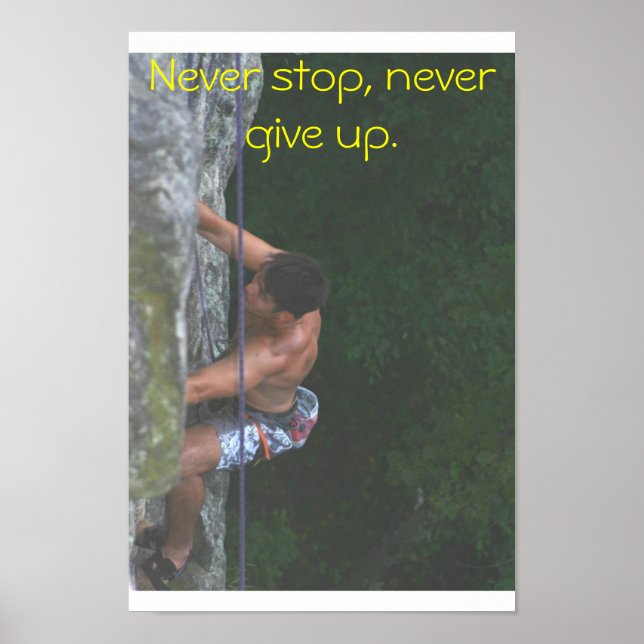 Rock Climber Poster (Front)