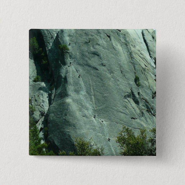 Rock Climbers on El Capitan 15 Cm Square Badge (Front)