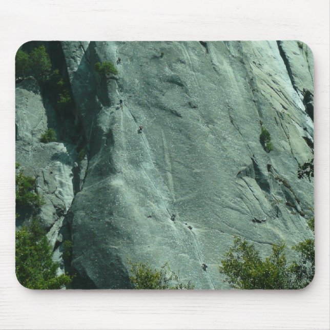 Rock Climbers on El Capitan Mouse Pad (Front)