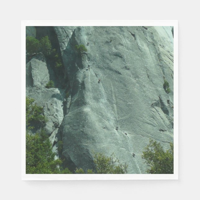 Rock Climbers on El Capitan Napkin (Front)