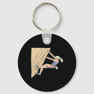 Rock Climbing 5 Key Ring