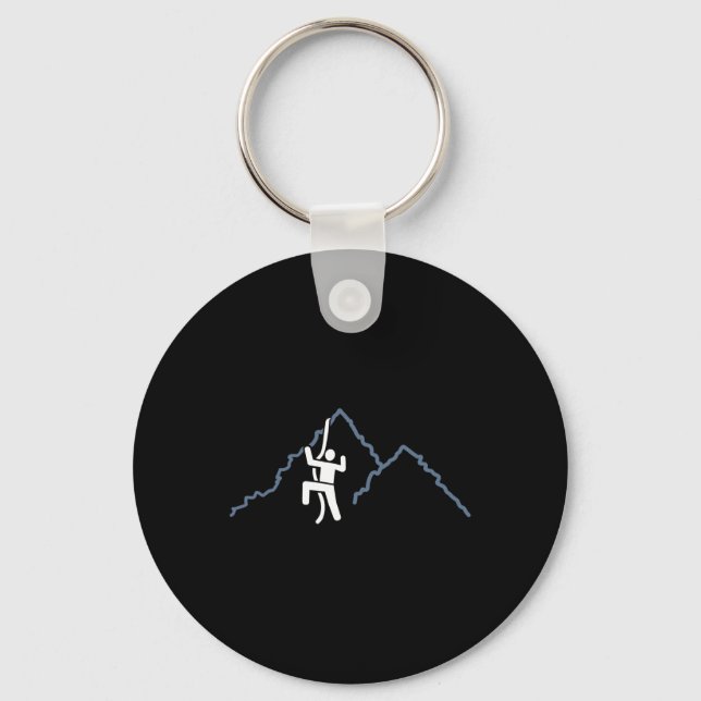 Rock Climbing _5  Key Ring (Front)