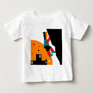 Rock Climbing Abstract Baby T-Shirt