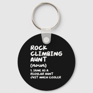 Rock Climbing Aunt Definition Funny And Sy Sports Key Ring
