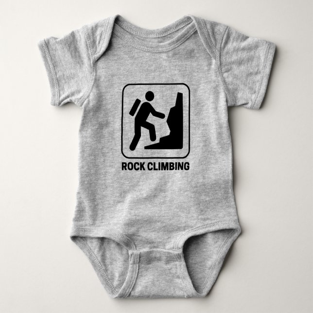 Rock Climbing Baby Bodysuit (Front)