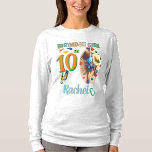Rock Climbing Birthday Girl Adventure Ready T-Shirt