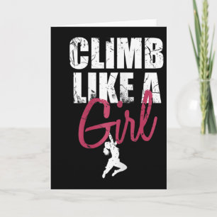 Rock Climbing Bouldering Climber - Climb Like A Gi Card