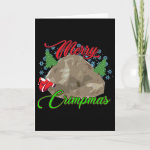 Rock Climbing Bouldering Funny Christmas Gift  Card