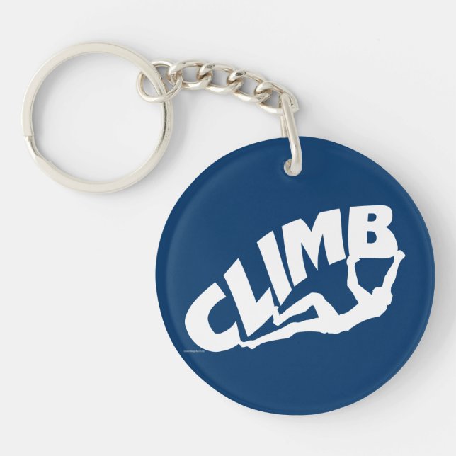 Rock Climbing, Bouldering Key Ring (Front)