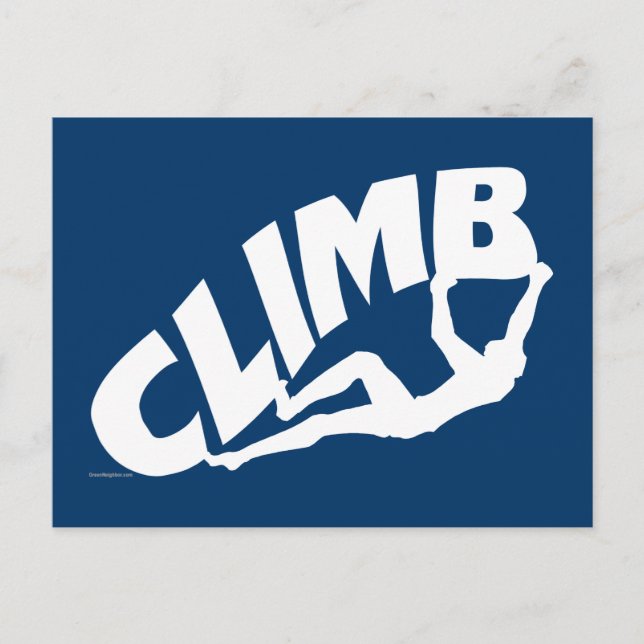 Rock Climbing Bouldering Postcard (Front)