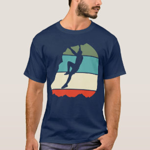 Rock Climbing Bouldering Rock Climber Vintage T-Shirt