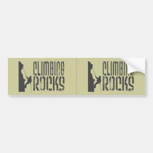 Rock Climbing Bumper Sticker