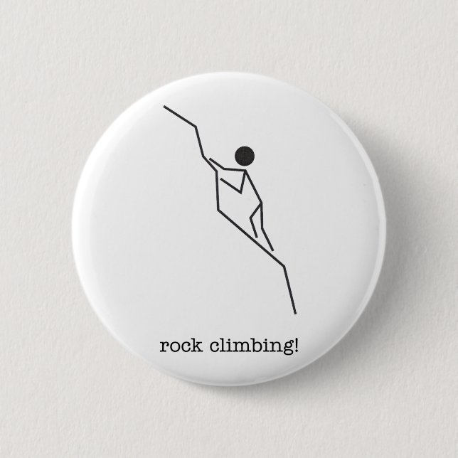 rock climbing! button (Front)