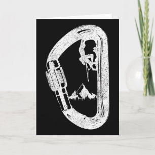 Rock Climbing Carabiner Mountaineering Climber Card