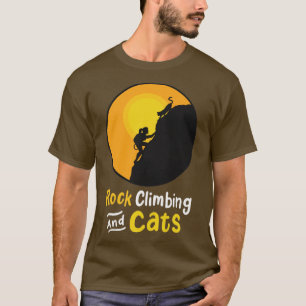 Rock Climbing Cat  T-Shirt