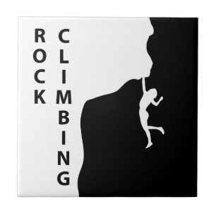 Rock climbing ceramic tile